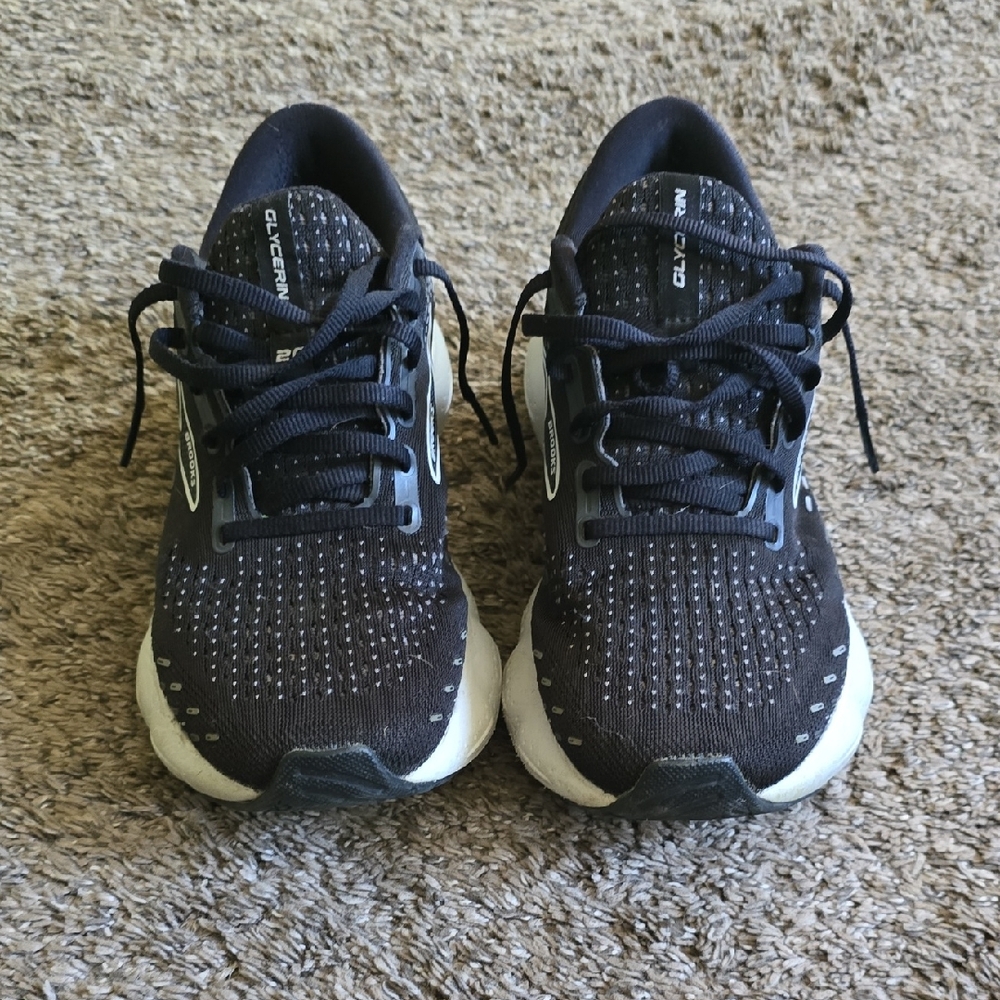 Brooks Black and White Athletic Shoes
